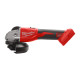 Шліфмашина кутова акумуляторна безщіткова MILWAUKEE, M18 BLSAG125X-0, діаметр 125мм (каркас бічна рукоять, захисний кожух, ключ,