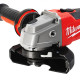 Шліфувальна машина кутова акумуляторна безщіткова MILWAUKEE, M18 FSAG125X-501BRF, діаметр 125мм, 1200Вт, (зарядний пристрій M12-