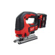 Лобзик акумуляторний MILWAUKEE, M18 BJS-402С (зарядний пристрій М12-18 С, 2 акумулятори М18 В4 4 Аг, аксесуари, кейс)