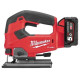 Лобзик акумуляторний MILWAUKEE, M18 FJS-502X (зарядний пристрій M12-18 FC, 2 акумулятори М18 В5 5Аг, аксесуари, HDкейс)