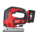 Лобзик акумуляторний MILWAUKEE, M18 BJS-402С (зарядний пристрій М12-18 С, 2 акумулятори М18 В4 4 Аг, аксесуари, кейс)