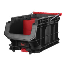 Ящик для інструменту відкритий компактний з роздільником і ручкою PACKOUT MILWAUKEE (390х240х220мм)