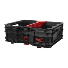 Ящик для інструменту відкритий низкий з роздільником PACKOUT MILWAUKEE (380х470х170мм)