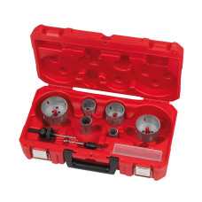 Набір коронок Holesaw BiM Contractor MILWAUKEE Set 1 (Ø25/32/40/54/68/76мм) (10шт.), пластиковий кейс