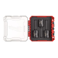 Набір алмазних коронок Diamond Max PACKOUT MILWAUKEE М14, діаметр 8мм (3шт) (сухе свердління)
