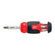 Викрутка зі змінними вставками 8-в-1 (PH/PZ/SL/TX) MILWAUKEE (PH1 / PH2 / PZ1 / PZ2 / T15 / SL 0.6x4.5 / SL 1.2x6.5мм)