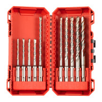 Набір бурів SDS-PLUS M2 PACKOUT MILWAUKEE, (діаметр 5/5/6/6/6/6/8/8/10мм) (10шт) пластиковий кейс