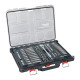 Набір головок торцевих хромованих 1/2''+ 1/4'' PACKOUT MILWAUKEE, з тріскачкою, (63шт), пластиковий органайзер