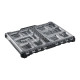 Набір головок торцевих хромованих 1/2''+ 1/4'' PACKOUT MILWAUKEE, з тріскачкою, (63шт), пластиковий органайзер