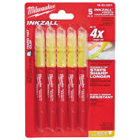 Набір маркерів для текста INKZALL MILWAUKEE, жовтих, (5шт)