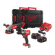 Набір акумуляторних інструментів Milwaukee M18FPP2E3-502X (ударний дриль M18 FPD3, кутова шліфувальна машина M18 FSAG125X, 2xаку