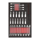 20 pc Pliers and Hammer Set Foam Insert 46''/36''