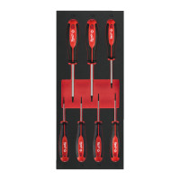 Ложемент з викрутками MILWAUKEE з тригранною рукояткою, TORX (7шт) (45х175,8х417мм) для візків