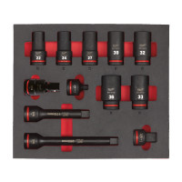 Ложемент з головками подовженими ShW 3/4'' SKT MILWAUKEE, (12шт) (45х536х417мм) для візків