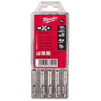 Набір бурів SDS-PLUS MX4 MILWAUKKEE, (5шт)