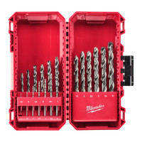 Набір свердел по металу THUNDERWEB HSS-G PACKOUT MILWAUKEE, DIN-338, (діаметр 1/1.5/2/2,5/ 3/3,5/4/4,5/ 5/5,5/6/6,5/ 7/7,5/8/8,5