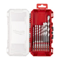 Набір свердел універсальних SHOCKWAVE HEX PACKOUT MILWAUKEE, (діаметри 4/5/5/6/ 6/8/10/12мм) (8шт) пластиковий кейс
