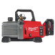 Насос вакуумний акумуляторний MILWAUKEE, M18 FVP5-801 з адаптером (зарядний пристрій M12-18 FC, 1 акумулятор М18 FB8 8Аг, масло)