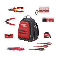 Набір ручного інструмента електрика PACKOUT MILWAUKEE, (23шт) в рюкзаке
