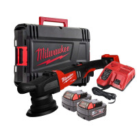 Машина полірувальна ексцентрикова акумуляторна безщіткова MILWAUKEE, M18 FUEL FROP21-502X, діаметр 150мм (зарядний пристрій M12-
