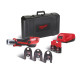 Обтискач гідравлічний акумуляторний для труб MILWAUKEE M12 HPT-202C U-SET (зарядний пристрій С12 С, 2 акумулятори М12 В2 2Аг, ак