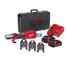 Обтискач гідравлічний акумуляторний для труб MILWAUKEE, M18 ONEBLHPT-302C M-SET (зарядний пристрій М12-18 FC, 2 акумулятори М18