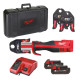 Обтискач гідравлічний акумуляторний для труб MILWAUKEE, M18 BLHPT-202C TH-SET (зарядний пристрій М12-18 С, 2 акумулятори М18 В2
