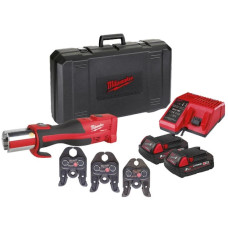 Обтискач гідравлічний акумуляторний для труб MILWAUKEE, M18 BLHPT-202C V-SET (зарядний пристрій М12-18 С, 2 акумулятори М18 В2 2
