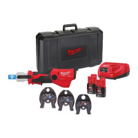Обтискач гідравлічний акумуляторний для труб MILWAUKEE, M12 ONEHPT-202C V-SET2 (зарядний пристрій С12 С, 2 акумулятори М12 В2 2А