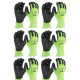 Рукавиці Hi-Vis сигнальні MILWAUKEE, з опором порізам 1/A рівня, розмір 9/L, (12 пар)