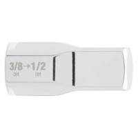 Перехідник хромований для головок MILWAUKEE с квадарата 3/8'' на 1/2'' квадрат