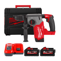 Перфоратор акумуляторний SDS-PLUS MILWAUKEE, M18 FHX-552X, 2,5Дж (зарядний пристрій M12-18 FC, 2 акумулятори М18 НВ5.5 5,5Аг, па