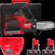Пила ланцюгова акумуляторна шина 15 см MILWAUKEE M12 FUEL FHS-602X (+ заряд.пристрій, 2 акум., HD кейс)