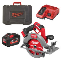 Пила дискова ручна акумуляторна MILWAUKEE M18 FCSO190GR-121C ONEKEY, діаметр 190мм (зарядний пристрій М12-18 FC, 1 акумулятор M1