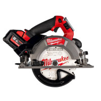 Пила дискова ручна акумуляторна безщіткова MILWAUKEE, M18 FCSDC165-552C, діаметр 165мм (зарядний пристрій M12-18 FC, 2 акумулято