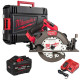 Пила дискова ручна акумуляторна MILWAUKEE, M18 FCS66GR3-121C, діаметр 190мм (зарядное устройство М12-18 FC, 1 аккумулятор М18 FB