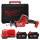 Пила шабельна акумуляторна MILWAUKEE, M18 FHZ-502X (зарядий пристрій M12-18 FC, 2 акумулятори М18 В5 5Аг, полотно, HDкейс)