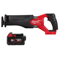 Пила шабельна акумуляторна безщіткова MILWAUKEE M18 FSZ-0 (каркас) + M18 B5 подарунок