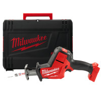 Пила шабельна акумуляторна MILWAUKEE, M18 FHZ-0X (каркас,  полотно, HD кейс)