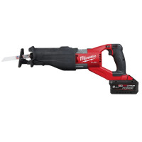 Пила шабельна акумуляторна MILWAUKEE, M18 FSX-801C (зарядний пристрій M12-18 FC, 2 акумулятори M18 FB8 8 Аг, полотно, кейс)