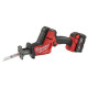 Пила шабельна акумуляторна MILWAUKEE, M18 FHZ-502X (зарядий пристрій M12-18 FC, 2 акумулятори М18 В5 5Аг, полотно, HDкейс)