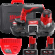 Пила стрічкова акумуляторна MILWAUKEE, M12 BS-402C (зарядний пристрій С12 С, 2 акумулятори М12 В4 4Ач, полотно, кейс)