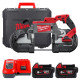 Пила стрічкова акумуляторна MILWAUKEE, M18 CBS125-502C (зарядний пристрій М12-18 FC, 2 акумулятори М18 В5 5Аг, кейс)