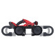 Пила стрічкова акумуляторна MILWAUKEE, M18 FBS85-202C (зарядний пристрій M12-18 FC, 2 акумулятори М18 В2 2Аг, аксесуари, кейс)
