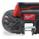 Пила стрічкова акумуляторна MILWAUKEE, M12 BS-402C (зарядний пристрій С12 С, 2 акумулятори М12 В4 4Ач, полотно, кейс)