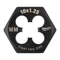 Плашка шестигранна MILWAUKEE, М10-1,25мм
