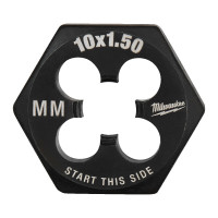 Плашка шестигранна MILWAUKEE, М10-1,50мм