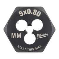 Плашка шестигранна MILWAUKEE, М5-0,8мм