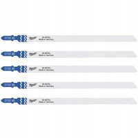 Полотна для лобзиків T718AF Bi-Metal MILWAUKEE, 155х1,0мм, (5шт), (універсальні)
