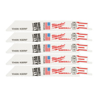 Полотно для шабельних пил THIN KERF MILWAUKEE, 150х1,4мм, (5шт), (метал)